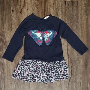 Joe Fresh Long Sleeve Butterfly Dress Size 18-24mo